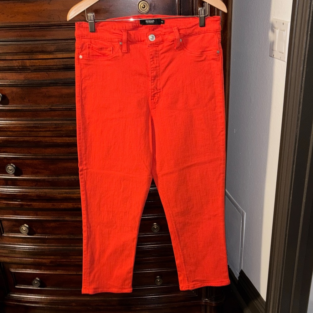 33” Hudson Vibrant Orange Denim